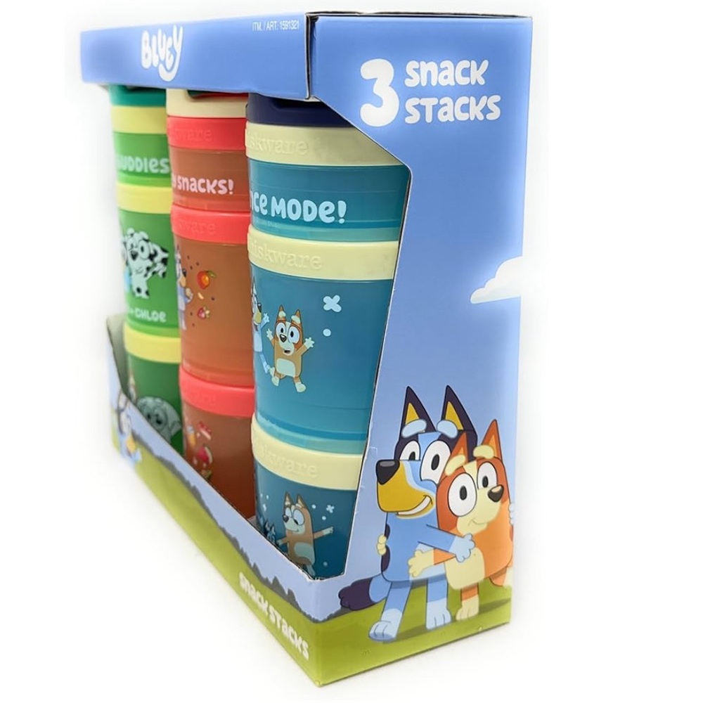Bluey Snack Stacks by Whiskware - Multicolor Food Storage Containers - Picture 3 of 4